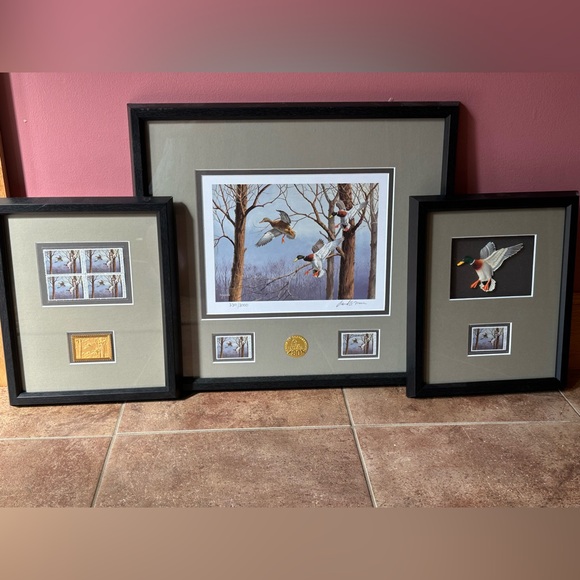 Ducks Unlimited Lmtd Ed 339/3000 80th Anniversary David Maass print set rare - Picture 1 of 11